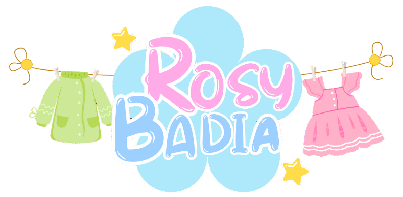 logo oficial de rosy badia, tienda especializada en alquiler y venta de disfraces y ropa infantil en santo doming