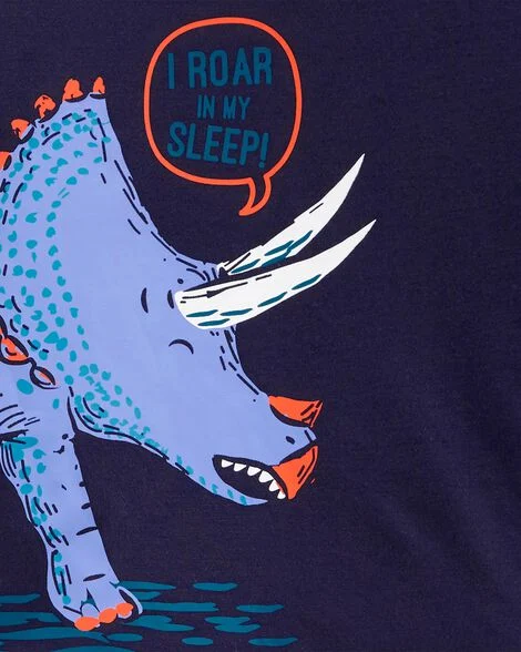 pijama infantil dinosaurios rugido nocturno para niño – set de 3 piezas 💰