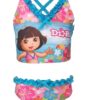 Tankini de Dora la Exploradora para niña con estampado tropical y volantes disponible en Rosy Badia.