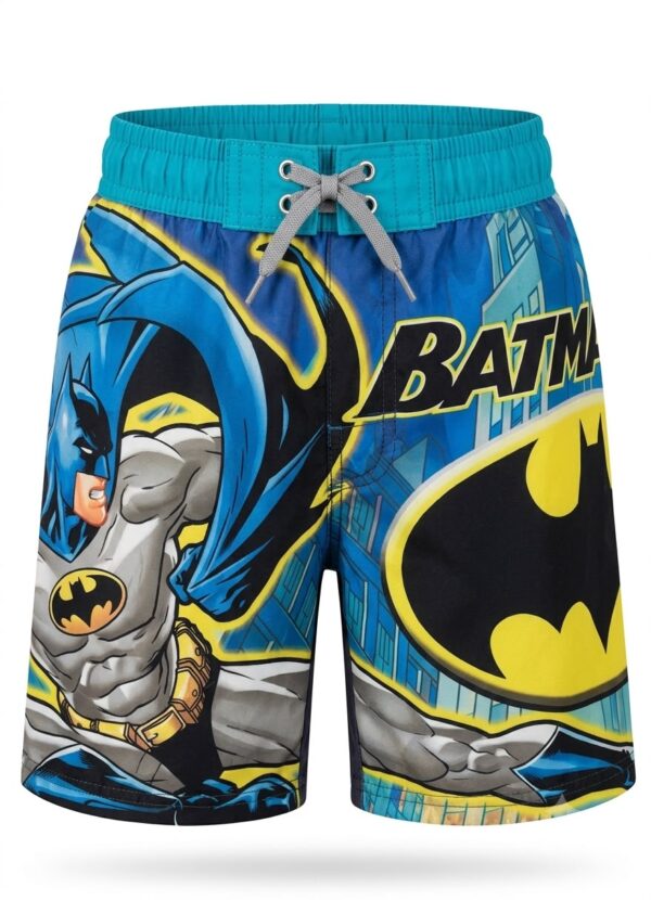 Short de baño infantil Batman™ con estampado del superhéroe y logo clásico para niño disponible en Rosy Badia.