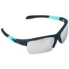 Lentes de sol deportivos infantiles azul petróleo con detalles turquesa y protección UV disponibles en Rosy Badia.