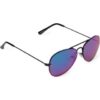 Lentes de sol infantiles tipo aviador con lentes espejados morados y protección UV disponibles en Rosy Badia.