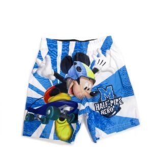 Short de baño infantil de Mickey Mouse con diseño de patineta para niño disponible en Rosy Badia.