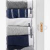 Set de 7 calzoncillos infantiles Gymboree en colores blanco, gris y azul marino disponible en Rosy Badia.