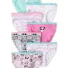 set de 7 pantis infantiles the children's place unicornio y panda pastel