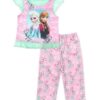 pijama infantil frozen para niña con elsa y anna – 2 piezas