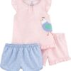 pijama infantil de pollito con short – conjunto 2 piezas para niña