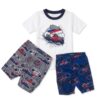 pijama infantil carros de carrera para niño – conjunto de 3 piezas con dos shorts