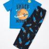 pijama infantil space mission para niño – conjunto de camiseta y pantalón