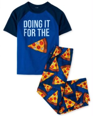 pijama infantil pizza divertida para niño