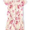 enterizo floral para niña con short
