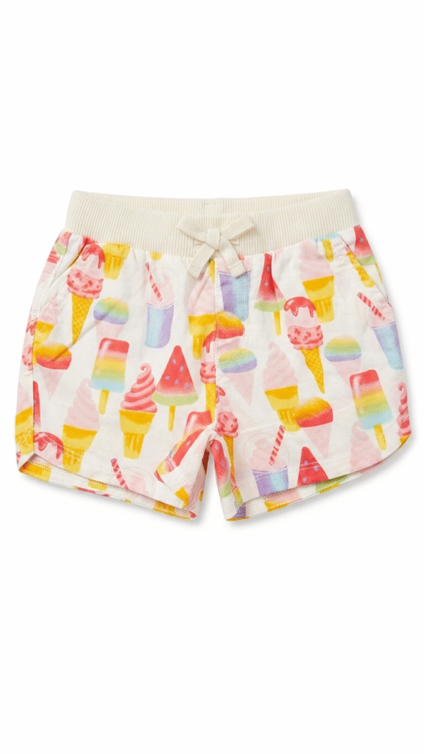 short de helados y paletas para niña