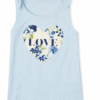 camiseta azul celeste love con lazos para niña – the children’s place