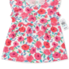 blusa floral con volantes para niña