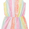 romper tie dye pastel para niña