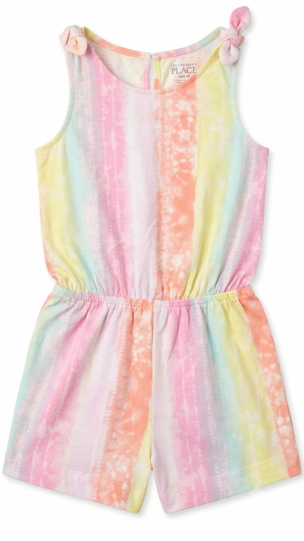 romper tie dye pastel para niña