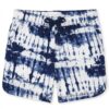 short tie dye azul para niña