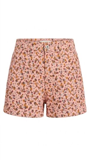 short floral rosa para niña