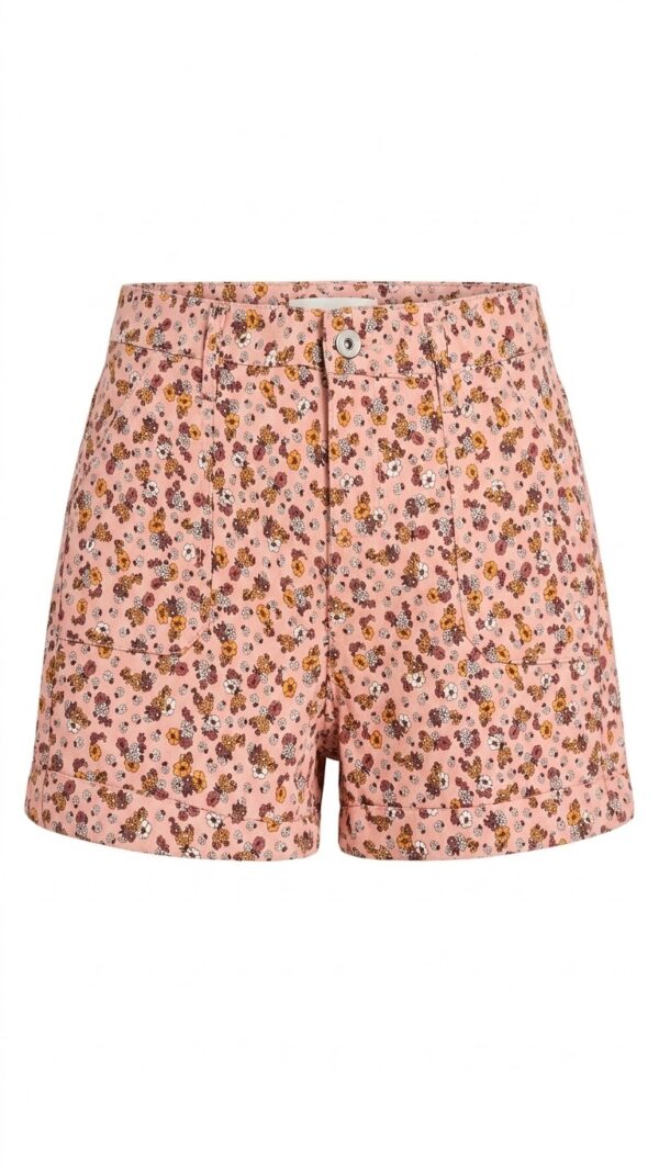short floral rosa para niña