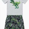 pijama infantil dinosaurio verde para niño