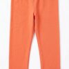 leggings capri infantil coral con lazo decorativo