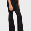 jean flare negro para niña