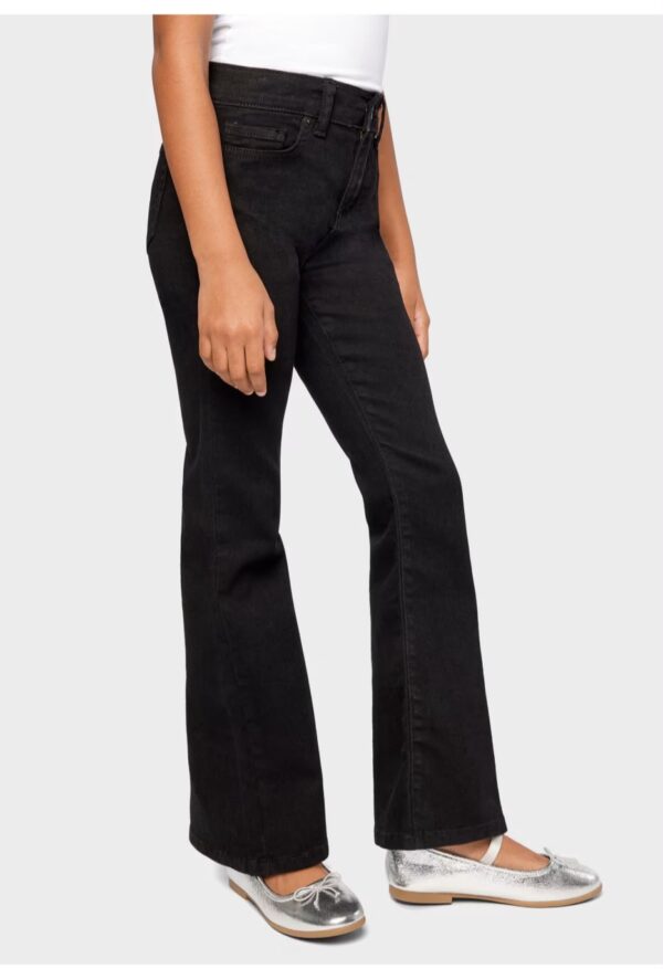 jean flare negro para niña