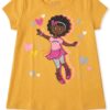 camiseta de bailarina para niña amarilla