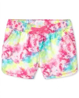 short tie dye multicolor para niña