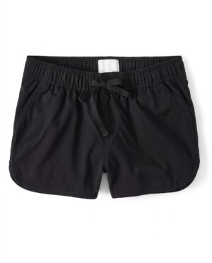 short negro básico para niña
