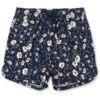 short floral azul marino para niña