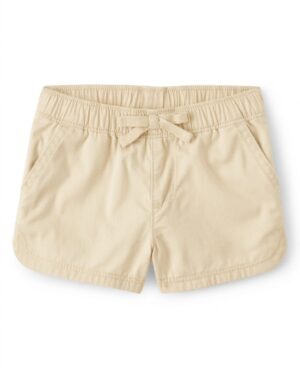 short beige básico para niña